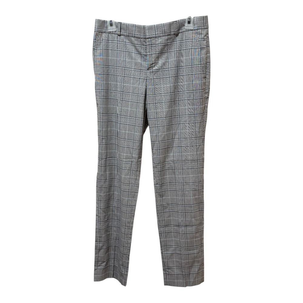 Banana Republic Ryan Plaid Straight Leg Career Pants‎ Womens Size 2